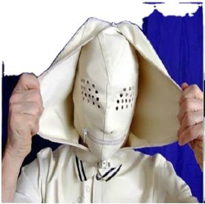 Catsuit en caoutchouc Latex gomme Double couche Flyer capuche près du corps Union Suit Bdsm capuche fétiche dans le couvre-chef - Product Image 1