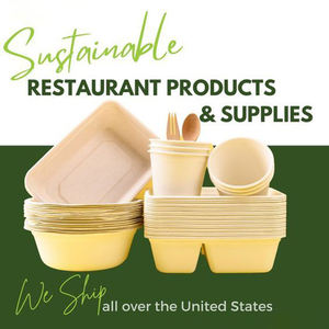 EcoFort Premium Oil-Block Structural-Rigidité Compostable Bagasse Burger Box for <span class=keywords><strong>Drive</strong></span>-Thru Restaurants Fast Food Chains - Product Image 6