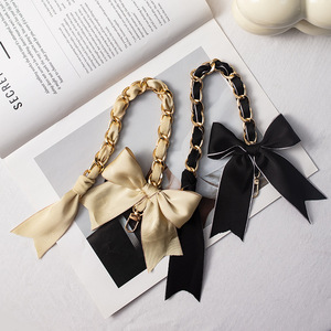 <span class=keywords><strong>Chaîne</strong></span> de <span class=keywords><strong>téléphone</strong></span> portable suspendue <span class=keywords><strong>pour</strong></span> poignet <span class=keywords><strong>Chaîne</strong></span> de <span class=keywords><strong>téléphone</strong></span> portable Advanced Sense Woven Metal Polyester Mobile Phone Short Black Bowknot - Product Image 1