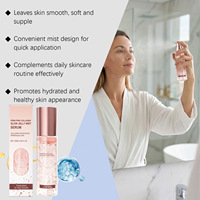 Brume Apaisante au Collagène Hydratation Intense Rose Éclat Rosé Hydratant Visage Élastifiant Acide Hyaluronique 100ml Tous Types de Peau