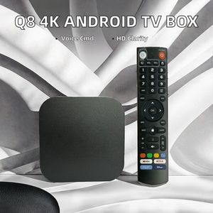 Q8 Amlogic S905 Quad Core Android 11 <span class=keywords><strong>TV</strong></span> Box Reproductor Multimedia 4K HD con Control Remoto por Voz Inteligente 4GB 32GB Enchufe de EE. UU. Decodificador <span class=keywords><strong>Cherry</strong></span> <span class=keywords><strong>TV</strong></span> - Product Image 5