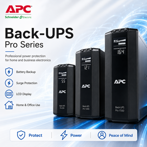 <span class=keywords><strong>APC</strong></span> <span class=keywords><strong>Back</strong></span> <span class=keywords><strong>UPS</strong></span> Pro Haute capacité Onduleur à onde sinusoïdale pure AVR Affichage LCD Protection des lignes de données Protection contre les surtensions pour PC haut de gamme Station de travail - Product Image 1