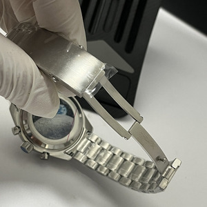 Orologio da Uomo alla Moda con Cassa in Acciaio Inossidabile da 40mm, Movimento al Quarzo VK63, <span class=keywords><strong>Calendario</strong></span>, Resistente all'Acqua 5 Bar, Lancette da 20mm, Vetro Trasparente - Product Image 5