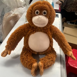 Peluche Suave de Mono, Juguete de Peluche para <span class=keywords><strong>Padres</strong></span> e Hijos, Muñeco de Orangután Sentado para Regalo de Guarderí<span class=keywords><strong>a</strong></span>, Decoración del Hogar, Colección de Animales de Safari - Product Image 2