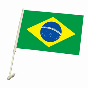 Заводской высокопрочный национальный флаг на окна автомобиля с логотипом на заказ, с сублимационной печатью для автомобиля - Product Image 5