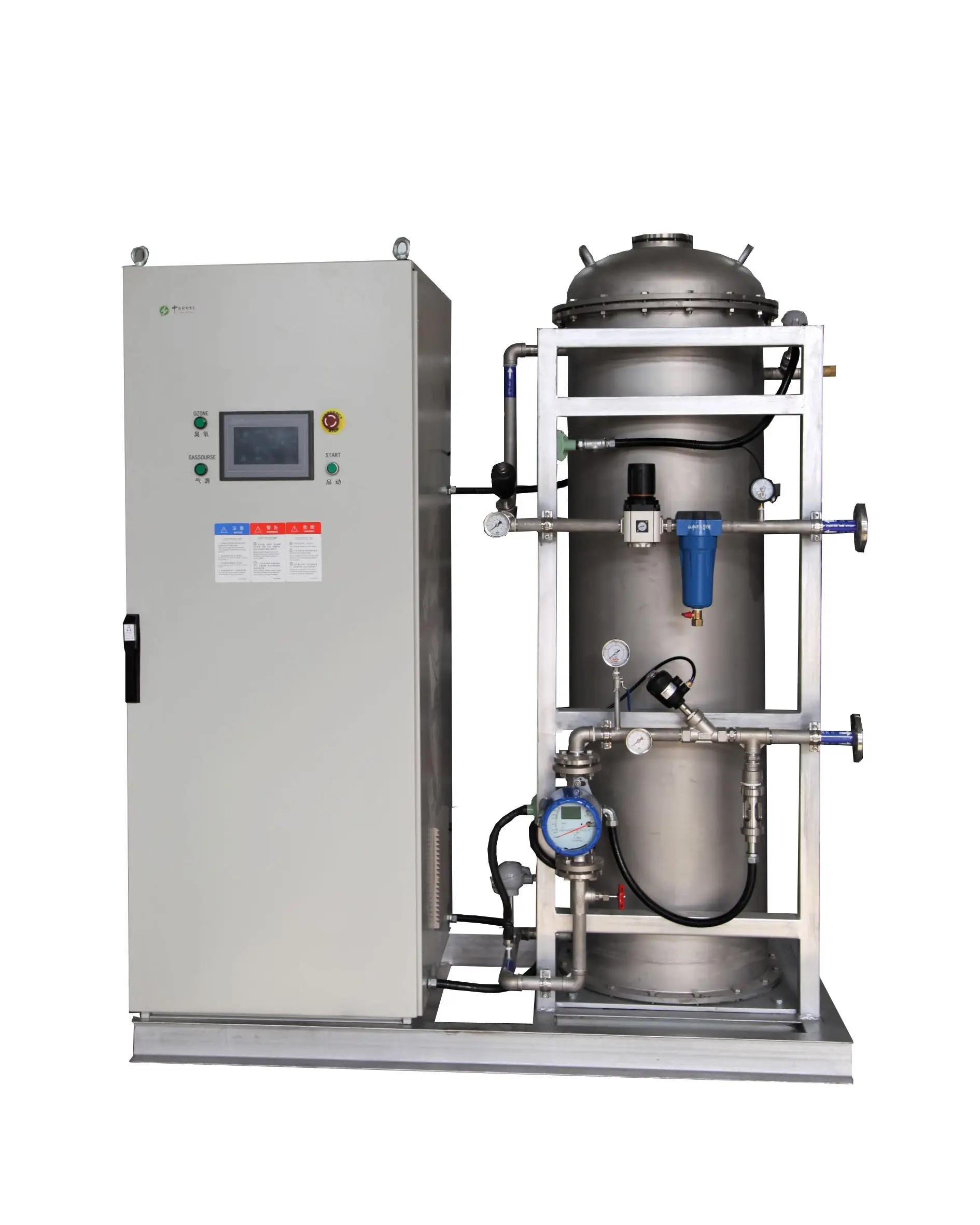 Tùy chỉnh thép không gỉ oxy ăn Máy phát điện Ozone Ozonizer máy lọc cho Khử trùng nước