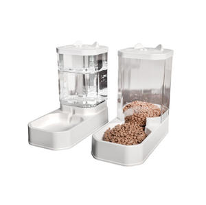 Büyük Boy 2'si 1 Arada Otomatik Evcil Hayvan Besleyici Su Sebili Büyük Kapasiteli Mama Saklama Kabı Kediler Köpekler Sızdırmaz Plastik Evcil Hayvan Malzemeleri - Product Image 4