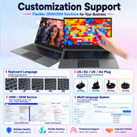 Ordinateur portable OEM&ODM 15,6 pouces FHD IPS tactile, Intel i3-8145U, 16 Go/32 Go DDR3, SSD NGFF, adaptateur 12V/3A, personnalisation prise en charge
