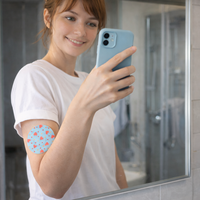 Patch CGM imperméable et respirant, bande de protection pour capteur, adhésif hypoallergénique longue durée, pré-découpé, OEM ODM