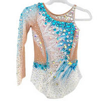LIUHUO Justaucorps de gymnastique rythmique pour filles grande taille vêtements de danse exotique Enfants Performance Robe de danse pour femmes Costumes personnalisés