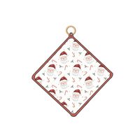 Bavoir en bambou pour bébé avec motif de personnage de Noël personnalisé, prêt à être expédié sans tarif, boîte aveugle