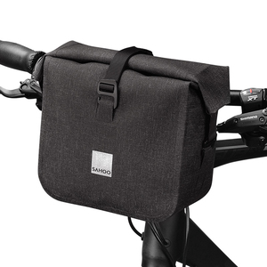 Borsa Anteriore Da Manubrio Per Bici, Impermeabile, 12x11x16 Cm, Con Strisce Riflettenti E Tracolla, Sgancio Rapido
