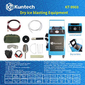 CO2 xe khô máy nước đá Carbon sạch tự động duy trì thiết bị nổ mìn khung gầm động cơ làm sạch machinewashing máy - Product Image 2