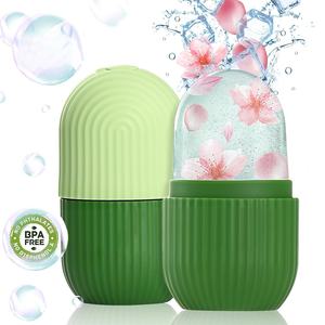 Rouleau de glace en silicone portable, durable et écologique pour le refroidissement du visage et des yeux, massage facial - Product Image 2