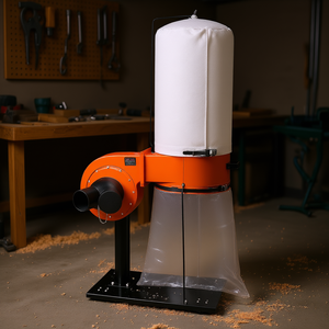 Collecteur de poussière 16 gallons 800 CFM 1 HP avec filtre à cône Vortex, chargement par le haut, entrée 4 pouces pour la collecte de sciure de bois - Product Image 2