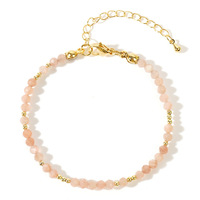 Bracelet Bohème Tendance en Laiton Perlé Coloré avec Quartz pour Femme – Bijou de Niche Luxe Léger