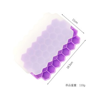 Chất Lượng Cao 37-Lưới Mềm Dưới Silicone Ice Cube Khuôn Với Nắp Thân Thiện Với Môi Tự Chế Ice Cube Hộp Biểu Tượng Tùy Chỉnh - Product Image 3