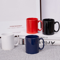 Tasses à thé et à lait en porcelaine fine de 11 oz, diverses couleurs, personnalisables, avec logo de marque sur mesure