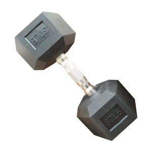 אספקת מפעל, סט משקולות משושה עם לוגו בהתאמה אישית, 50 יחידות, מצופות גומי, פלדה יצוקה, מתכווננות, לאימוני כושר ביתיים - Product Image 2