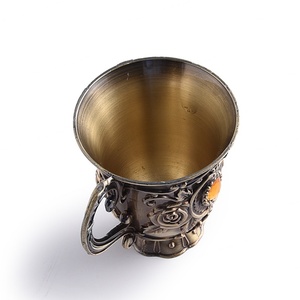 Tasse à bière en cuivre miniature épaisse de qualité supérieure, couleur or laiton, très vendue - Product Image 3