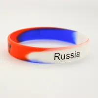 OEM-браслет на заказ, силиконовый браслет для футбольной команды России, силиконовый браслет для Кубка мира