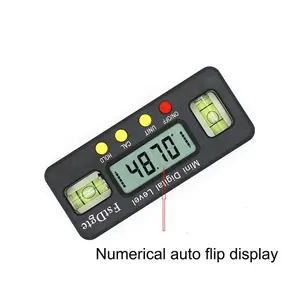 100Mm 360 Graden Mini Digitale Gradenboog Hoekzoeker Inclinometer Elektronisch Niveau Met Magnetische Bodem Digitale Inclinometer