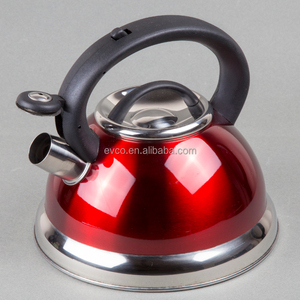 Alexa 3.0 Qt. Stainless Steel Whistle Kettle in Cranberry Color - Product Image 3