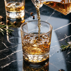 Verre à whisky unique à fond alvéolé 310 ml, en cristal de luxe sans plomb, à fond épais, style Old Fashioned, pour Scotch et <span class=keywords><strong>Bourbon</strong></span> - Product Image 3