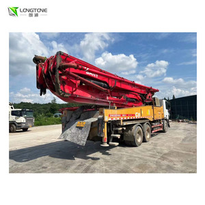 Camion pompe à béton diesel d'occasion Sany/Zoomlion avec moteur, portée de 56 m et productivité de 180 m/h, provenant de Changsha, Chine - Product Image 1