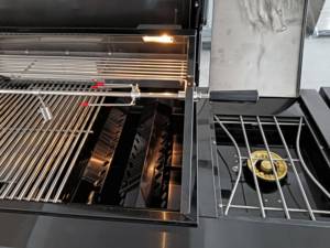 Parrilla de <span class=keywords><strong>Barbacoa</strong></span> Modular <span class=keywords><strong>para</strong></span> Exteriores RAYLIN, Impermeable, de Acero Inoxidable 304 Negro, Resistente, a Gas, con 8 Quemadores y Fregadero - Product Image 4