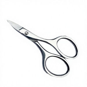 Tijeras de Manicura Profesionales de Acero Inoxidable con Hoja Curva Afilada para el Cuidado de Uñas, Cutículas y Cejas - Product Image 3