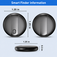 Perangkat Anti Hilang Mini Sistem Ganda Pelacak Global Grosir Produsen, Kompatibel dengan IOS & Android
