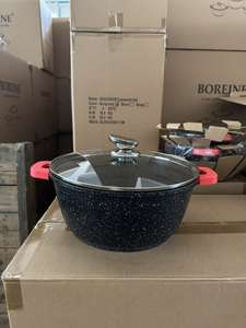 Juego de 6 Ollas y Sartenes <span class=keywords><strong>Jumbo</strong></span> de Aluminio Fundido con Revestimiento Granito, 20/24/28cm, Estilo Americano, Ecológicas, Antiadherentes, Aptas para Horno y Lavavajillas - Product Image 5