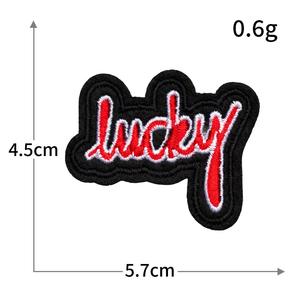 Красные/черные вышитые железные нашивки с буквами типа OMG, да и т. Д. Крутая одежда патчи DIY куртки футболки джинсовые кепки - Product Image 2