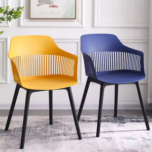 Silla de Comedor Moderna de Alta Calidad, Diseño Nórdico Italiano, Patas de Metal y Plástico, para Hogar, Cocina, Hotel, Restaurante - Product Image 5