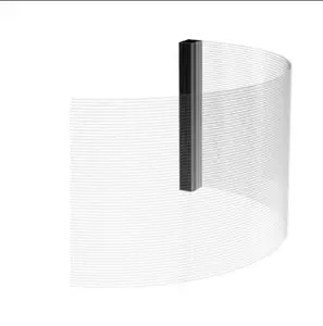 P10 Interior exterior suave transparente adhesivo ultrafino súper ligero LED pantalla de película flexible Led panel de pared de video en vidrio