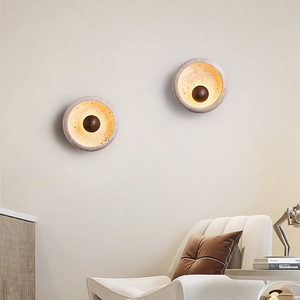 <span class=keywords><strong>Song</strong></span> Dynasty Style Éclipse Solaire Applique Murale pour Chambre Rétro Salon LED Lumière 110V Ancienne Esthétique Chevet Escalier Lampe - Product Image 3
