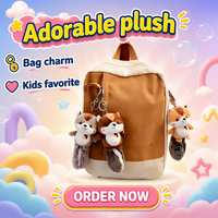 Pendentif en peluche écureuil à grande queue, mignon et amoureux des noix, 12 cm, rembourré en coton PP, porte-clés de voiture, breloque de sac à dos - Cadeau idéal unisexe
