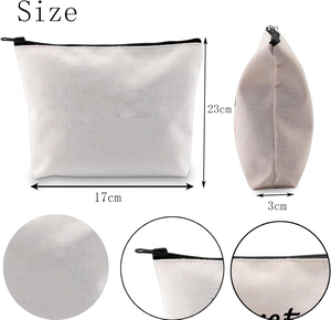Sac de voyage pour maquillage et cosmétiques personnalisé avec logo, en coton et nylon, fermeture éclair, doux, léger et matelassé - Product Image 2