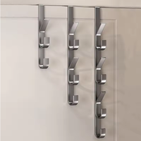 Einfache Installation, 10 Stück, Türhaken aus Kohlenstoffstahl, für Kleidung, Hüte, Mantelständer, Aufbewahrungsregal, Aufbewahrung für Zuhause, Badezimmerzubehör