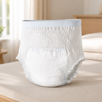 Culottes hygiéniques jetables Yueyue OEM personnalisées, blanches unies, avec volants élastiques, haute absorption, design classique, pour la nuit des femmes
