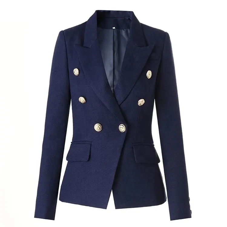 2021 New Style Button Decoration Blazers Ladies Elegant Plus Size Women's Coats