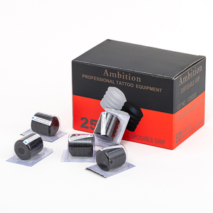 Tham vọng thiết bị hình xăm phụ kiện 25 cái 30 mét Vòng dùng một lần silicona Tattoo Grip cho tham vọng Tattoo Cartridge máy - Product Image 1
