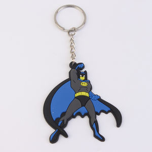 Superhelden-Film Cartoon Anime-Stil PVC-Gummi-Schlüsselanhänger Neuerscheinung Individuell UV-Bedrucktes Logo Schlüsselring Zubehör Fabrik Großhandel - Product Image 3