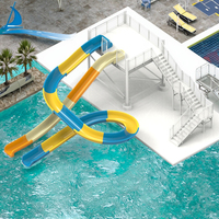 Dalang enfants et adultes extérieur en fibre de verre toboggan en acier Aqua Park équipement de jeu aquatique aire de jeux d'eau intérieure