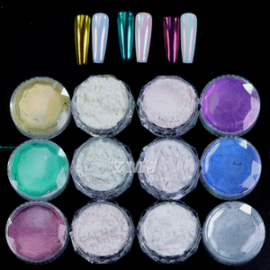 YMJ Cosmetic <strong>Nail</strong> Art Shimmer Shinning White Mica Powder <strong>Clear</strong> <strong>Chrome</strong> <strong>Nail</strong> Powder for Mirror Effect <strong>Nails</strong> Epoxy Resin DIY - Product Image 5