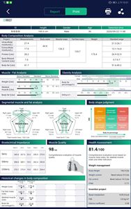 Meicet BCA 100 analyseur de Composition corporelle technologie BIA analyseur biométrique de graisse corporelle pour les soins du corps - Product Image 5