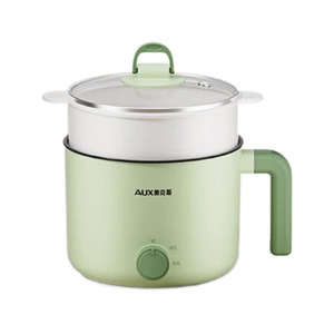 Casserole électrique AUX 2L vert clair multifonctionnelle pour dortoir avec fonction vapeur - Product Image 1