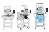 Numérique 9 12 15 aiguilles multi usage cap hat machine à coudre plate machines à broder à tête unique avec prix