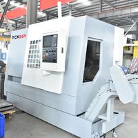 Tour à métaux CNC à lit incliné à cadre coulé à usage moyen multifonctionnel Optimum Mazak Smtcl avec contre-pointe hydraulique